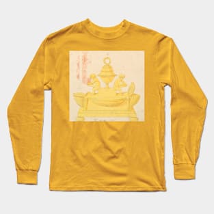 19th Century Belgian Ink Stand Design Long Sleeve T-Shirt